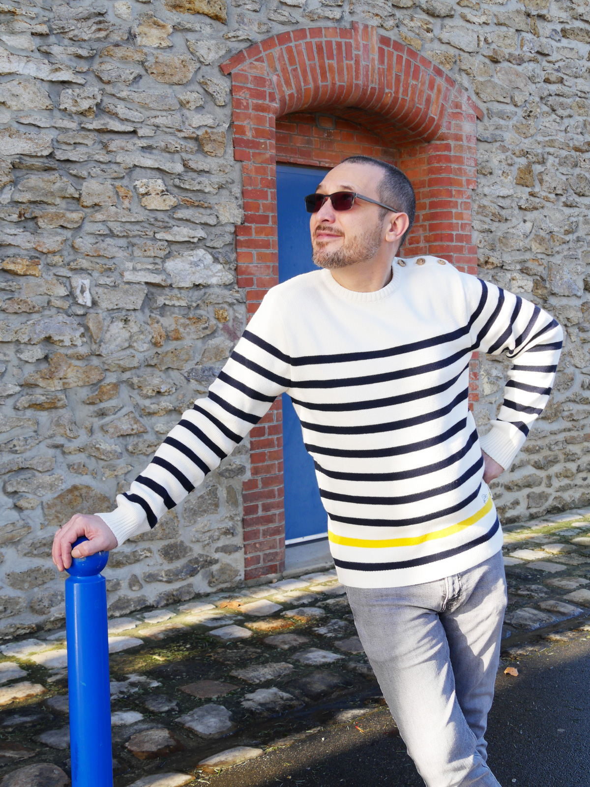 Pull Marinière - Collection héritage - La Jauge Auto - 100% Passion - Partageons l'automobile différemment