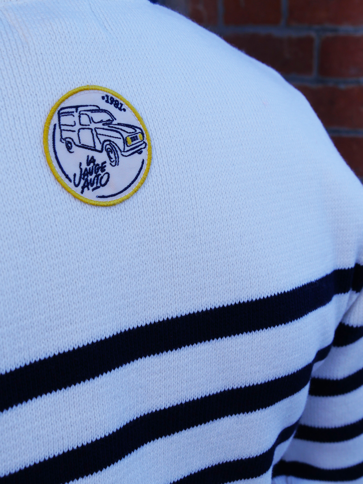 Pull Marinière - Collection héritage - La Jauge Auto - 100% Passion - Partageons l'automobile différemment