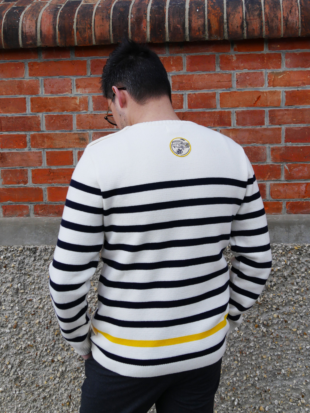 Pull Marinière - Collection héritage - La Jauge Auto - 100% Passion - Partageons l'automobile différemment